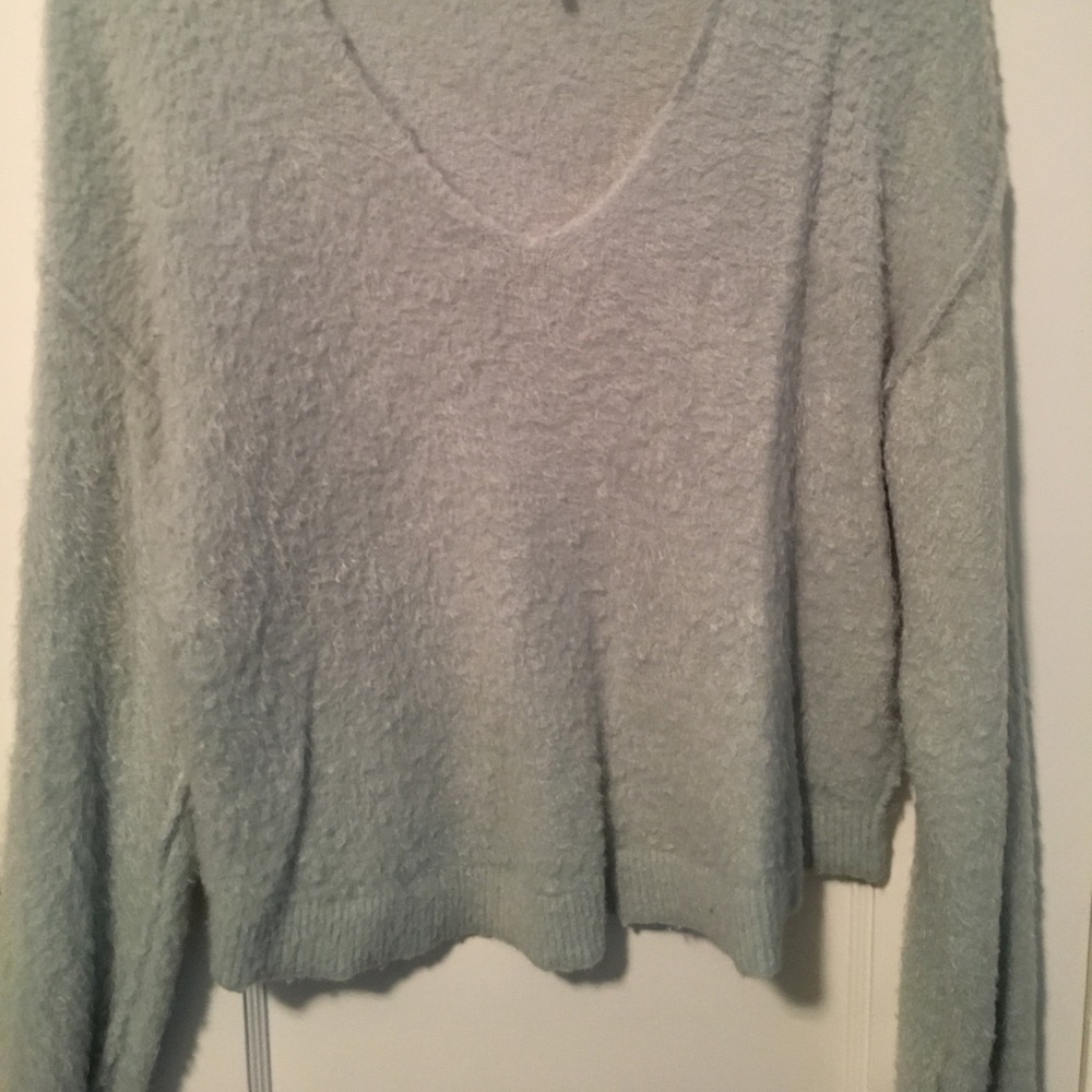 Free People Light Blue Sweater